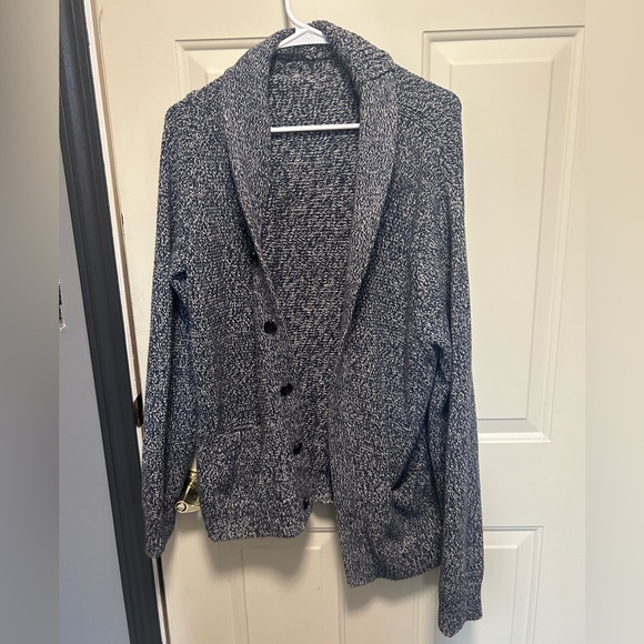 Abercrombie & Fitch Other - Men’s Abercrombie & Fitch Blue And White Cardigan With Pockets